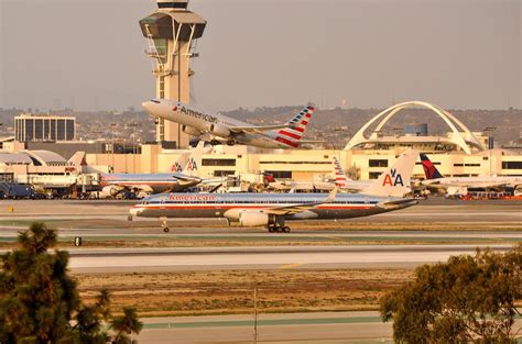 Aa During Golden Hour At Lax On December 21 2013 San Jose Airport