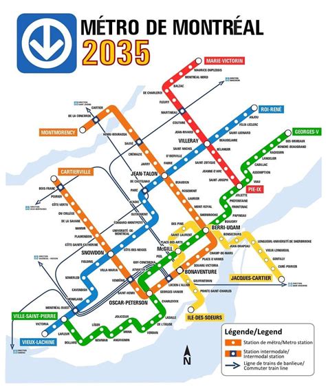 Montreals Stm Metro Map Of The Year 2035 🚇 Picture By Aliensquid
