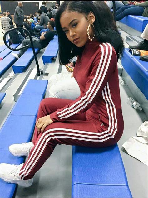 Baddie Adidas Track Suit On Stylevore