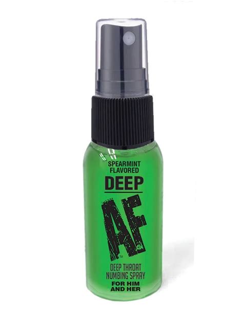 Deep Throat Spray Spearmint Flavored Throat Desensitizing Oz