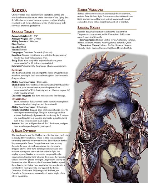 Dnd 5e Homebrew — Races By Paladinofdoge