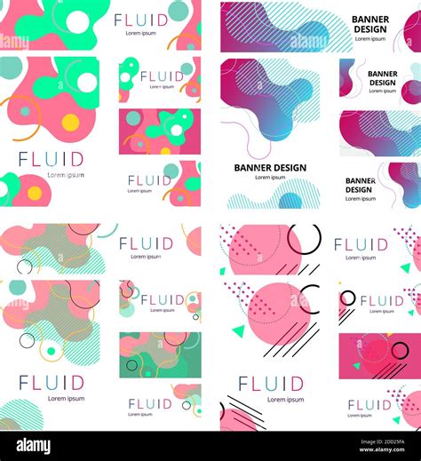 Abstract Identity Set Banner A4 Blank Business Card Vector