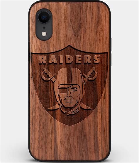 Wood Las Vegas Raiders Iphone Xr Case Custom Walnut Wood Las Vegas