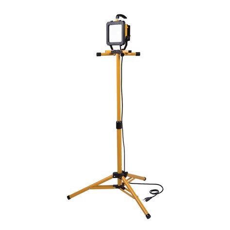 All Pro 2500 Lumen Led Tripod Stand Work Light Wl2540lst The Home Depot