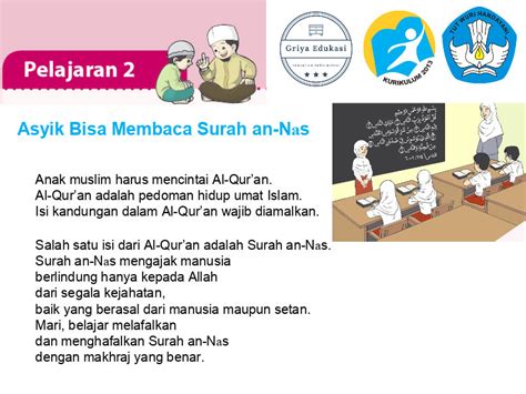 Surat An Nas Materi Pai Kelas Pelajaran Asyik Bisa Membaca Al Qur My