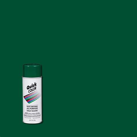 Quick Color 10 Oz Gloss Green General Purpose Spray Paint J2854830