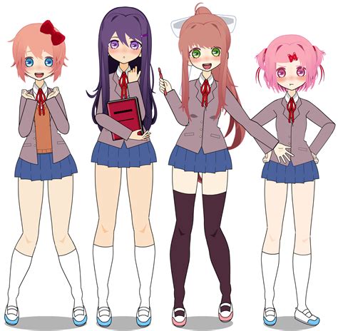 Kisekae Doki Doki Literature Club Exports By Cragy Paste On Deviantart