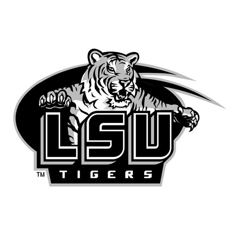 Lsu Tigers Logo Black And White Brands Logos