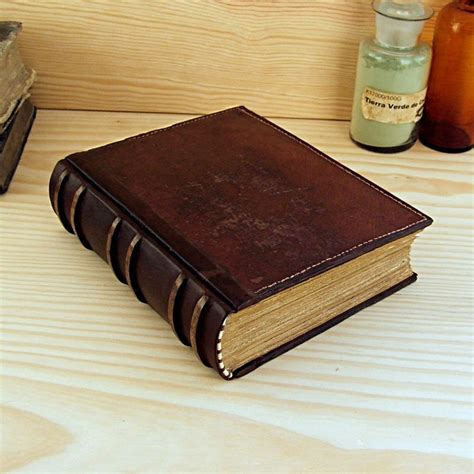 Large Leather Journal Blank Book Brown Vintage By Teostudio