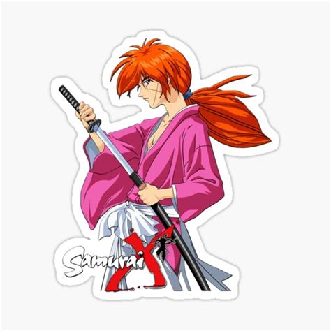 Himura Kenshin Battousai Samurai X Sticker For Sale By Gsunrise