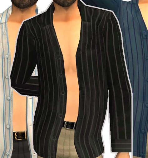 Mod The Sims Unbuttoned Shirts