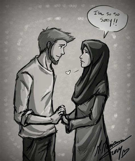 √ Images Niqab Islamic Couple Cartoon Islamic Motivational 2022