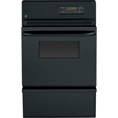 Ge 24 In Single Gas Wall Oven In Black Jgrs06bejbb The Home Depot