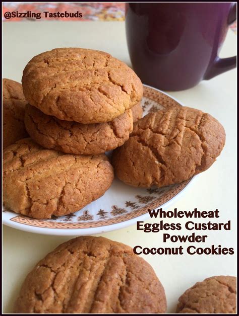 Indian Biscuit Recipe Vegan Biscuits Custard Powder Coconut Cookies