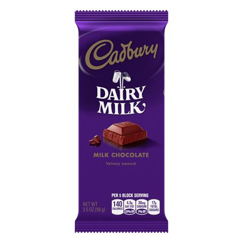 Cadbury Dairy Milk Milk Chocolate Candy Bar 35 Oz