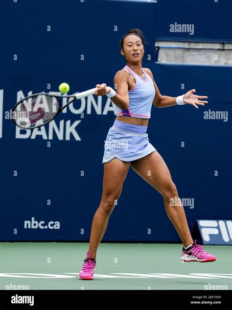 Toronto Canada August Chinese Tennis Player Qinwen Zheng