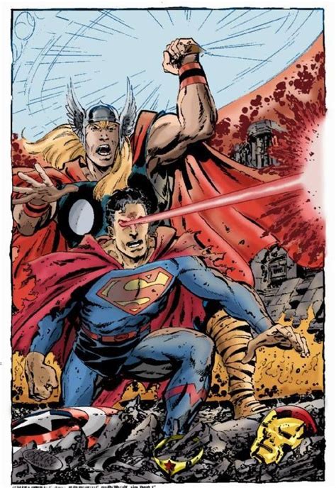 An Image Of Superman Being Attacked By Another Man In The Middle Of A