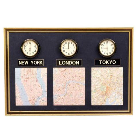 World Time Zones Wall Clocks And Maps Modernica Props