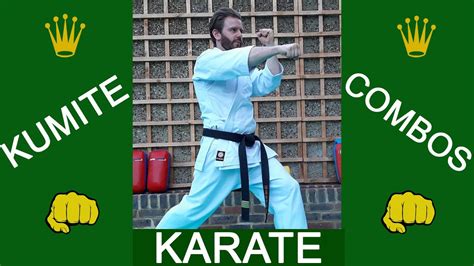 Karate Kumite Techniques Punch Kick Combinations Youtube