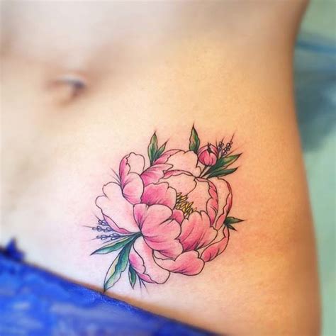 Aggregate More Than Peony Hip Tattoo In Cdgdbentre