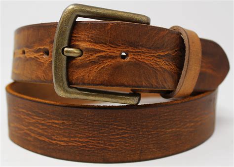 Mens Full Grain Genuine Leather Belt Work Casual Belt Change