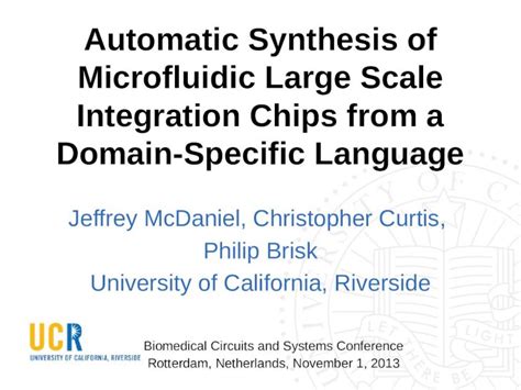 Pptx Automatic Synthesis Of Microfluidic Large Scale Integration