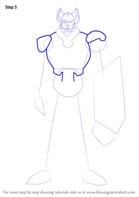Step By Step How To Draw Commander Sendak From Voltron Legendary