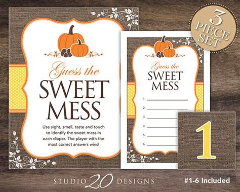 We recommend installing the supernova swf chrome extension. Instant Download Yellow Pumpkin Guess the Sweet Mess Baby Shower Game, Gender Neutral Dirty ...