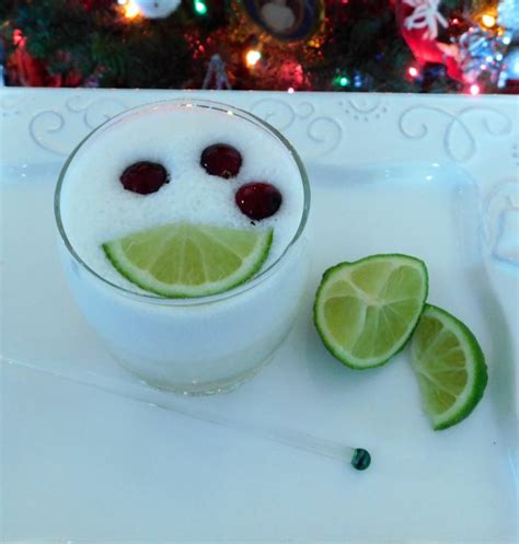 White Christmas Margarita Made With Tequila Coconut Milk Lime Juice