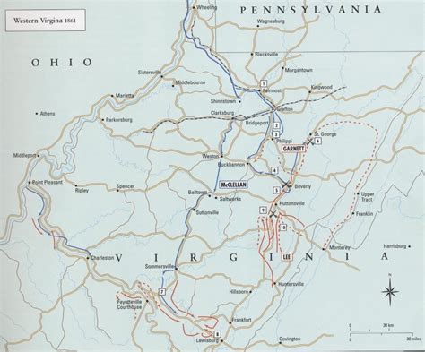 U S Civil War Maps West Virginia 1861