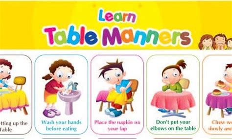 Table Manners Polite People And How To Make A Good Impression Small