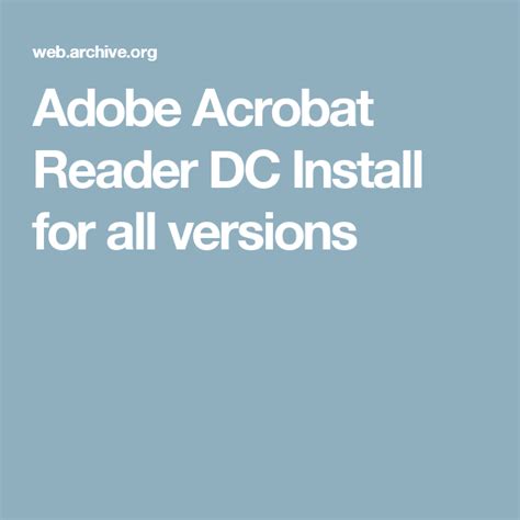Adobe Acrobat Reader DC Install For All Versions Easter Projects Adobe Acrobat Buy Patterns