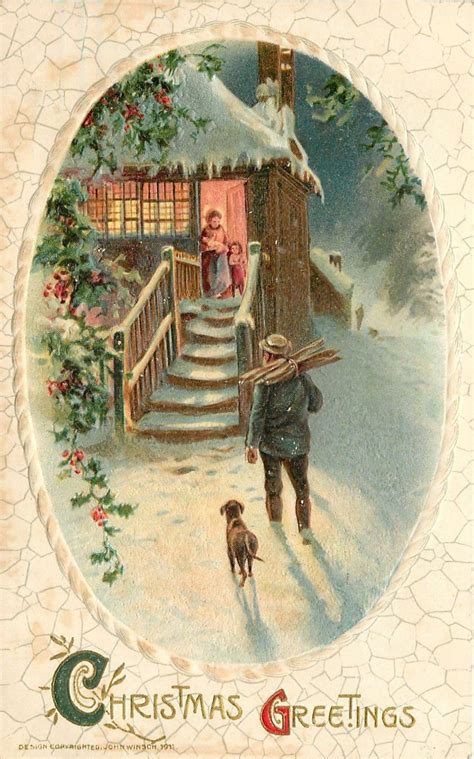 Pin By Tina Walter On Old Fashioned Christmas Vintage Christmas Cards