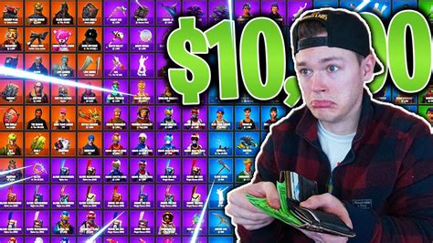 Buying Every Item In Fortnite How Much Does It Cost Fortnite