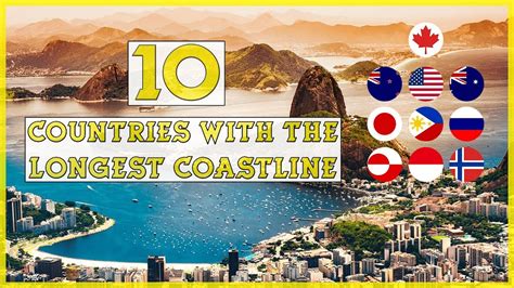 Top 10 Countries With The Longest Coastline Youtube