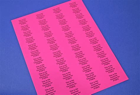 Fluorescent Pink Labels 1 58 X 78 P15878 Free Shipping