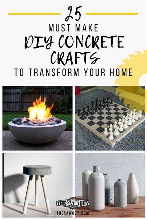 25 Must Make Diy Concrete Crafts To Transform Your Home Artofit