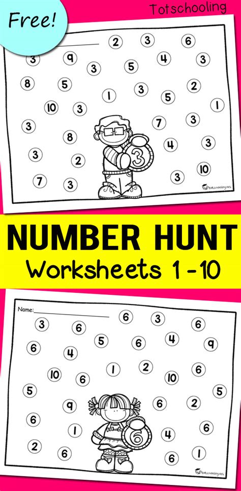 Preschool Free Printable Number Worksheets Free Printable Templates