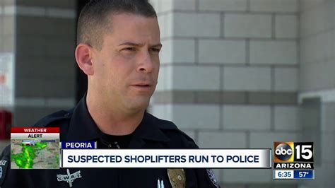 Suspected Shoplifters Arrested After Trying To Hide Outside Police Station Youtube