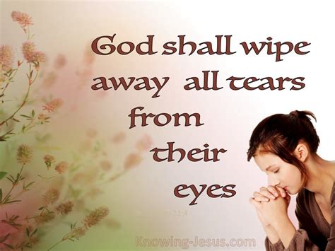 Revelation 214 God Shall Wipe Away All Tears From Their Eyes Pink