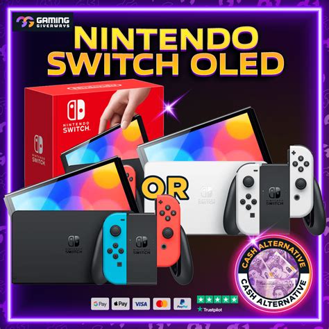 Nintendo Switch Oled Neon Or White 16 Gaming Giveaways