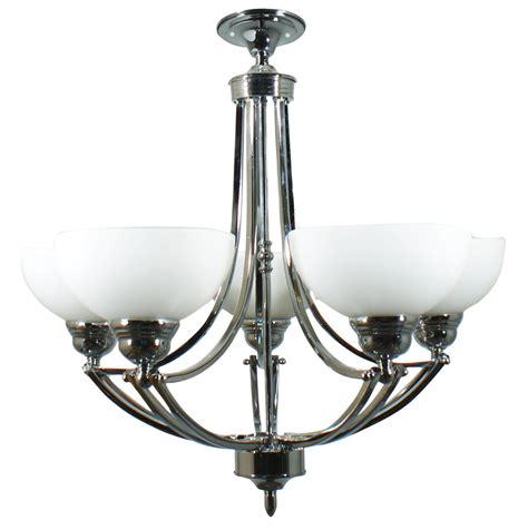 Art deco light fittings used simple geometric shapes and patterns with clean symmetrical lines to give a bold, new, modern. Art Deco Ceiling Lights | 5 Arm Houston Chrome