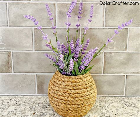 Homemade Nautical Rope Vase ⋆ Dollar Crafter