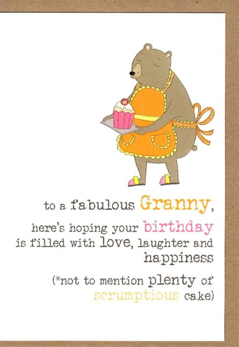 Granny Birthday Sparkle Finished Greeting Card Cards