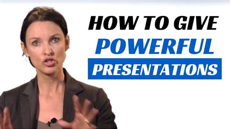 how to improve your presentation skills youtube