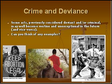 Because many residents in such societies cannot read or write much of international law is a form of primitive unwritten law. Introduction to Crime and Deviance - Presentation Sociology