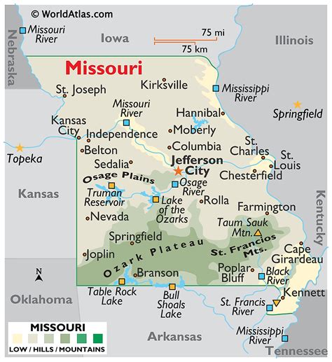 Mapas Y Datos De Missouri Atlas Mundial Arquidia Mantina