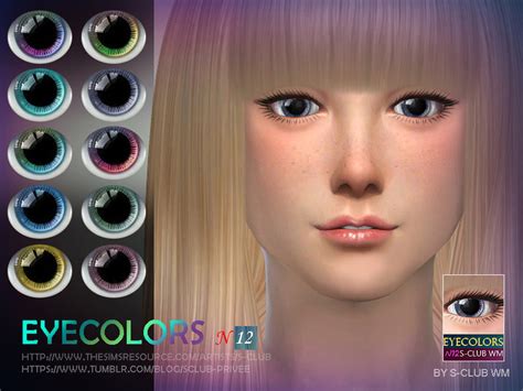 S Club Wm Thesims4 Eyecolors 12 The Sims 4 Catalog