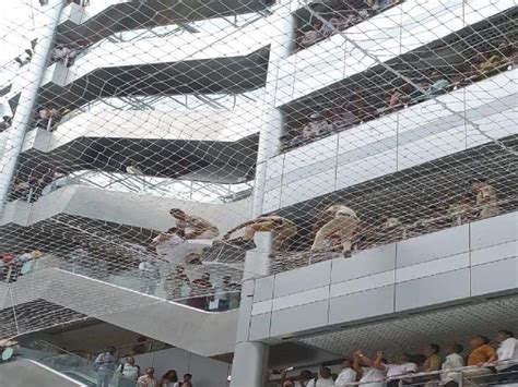Mumbai Two Men Attempt Suicide At Mantralaya Building Fall On Safety