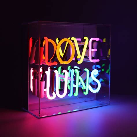 Neon Love Wins Sign Housed In Acrylic Box Neon Light Vintage Frog